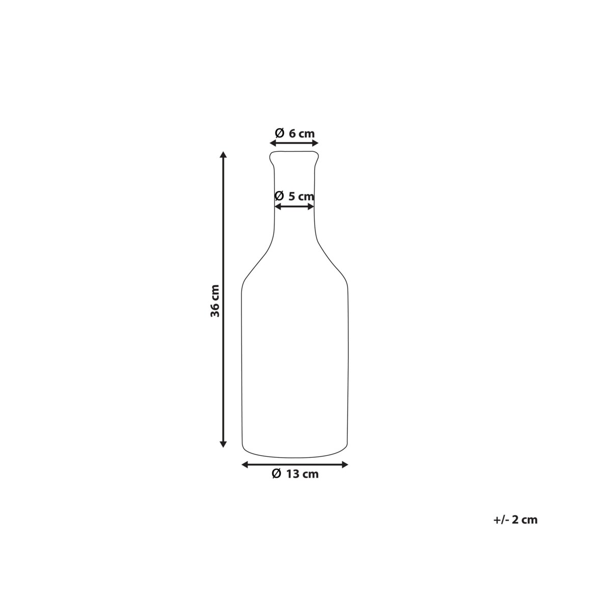 Wazon dekoracyjny ceramiczny wielokolorowy LARNACA
