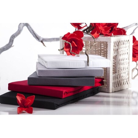 Tradycyjne Prześcieradło z Gumką Satynowe 160 x 200 Jasnoszare na materac