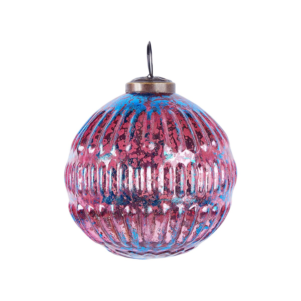 Zestaw 6 bombek szklanych różowy ASTRAL