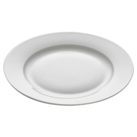 Talerz śniadaniowy Cashmere Round z rantem, biały, 23 cm