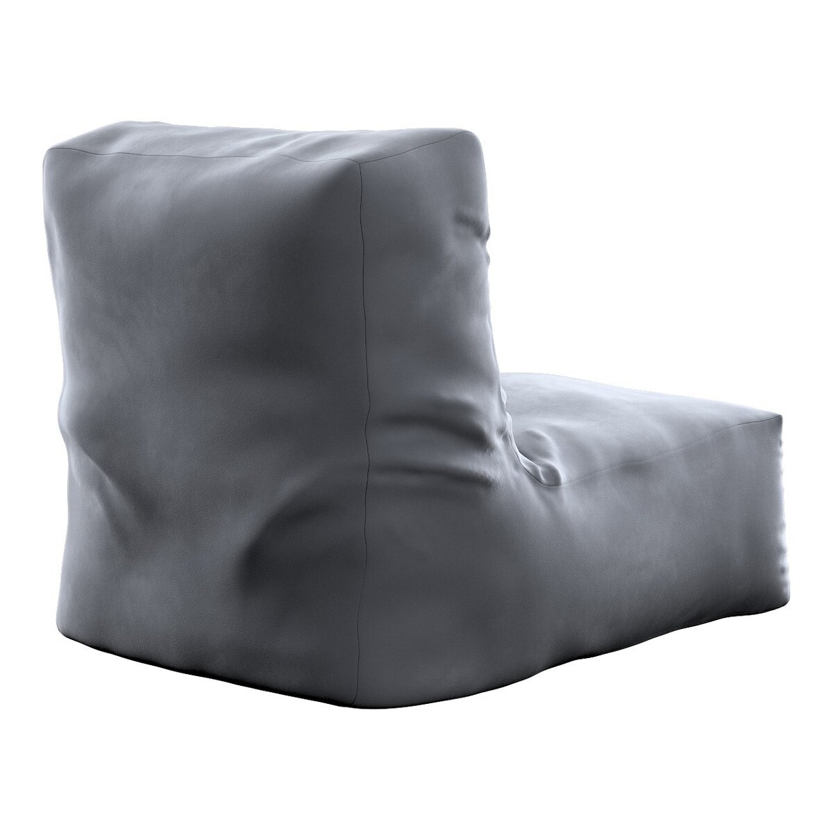 Pufa - fotel, grafitowy szary, 67 x 31 x 75 cm, Velvet
