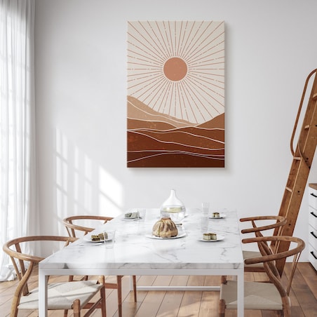 Obraz Azteckie Słońce Promienie 80x120cm