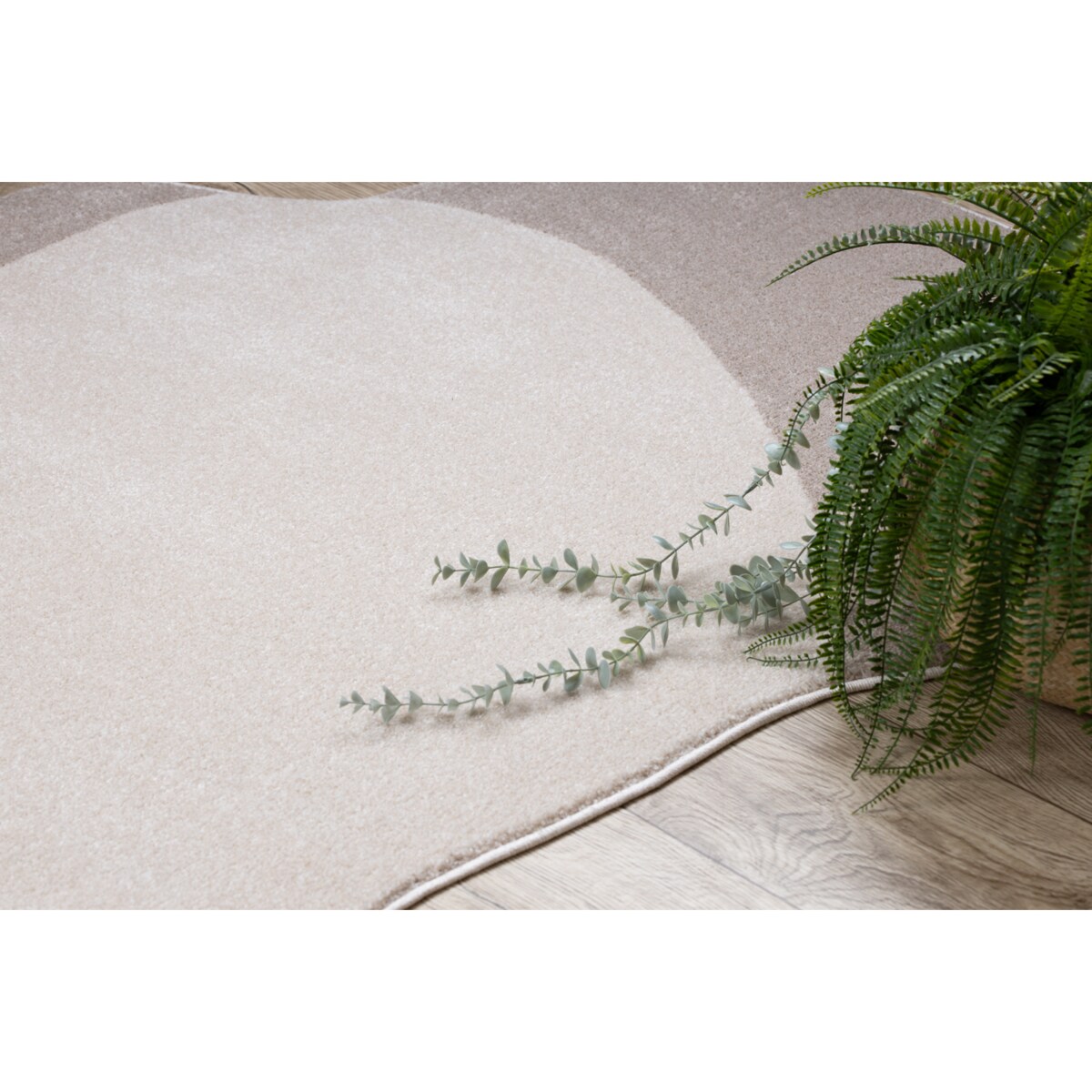 Dywan FUSION 5710 krem / terakota Shape - 160x220 cm