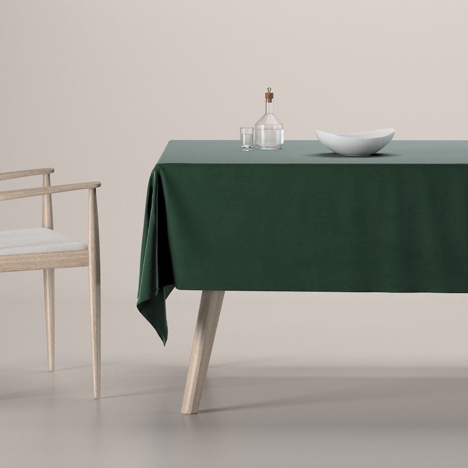 Obrus prostokątny 130 x 130 cm leśna zieleń