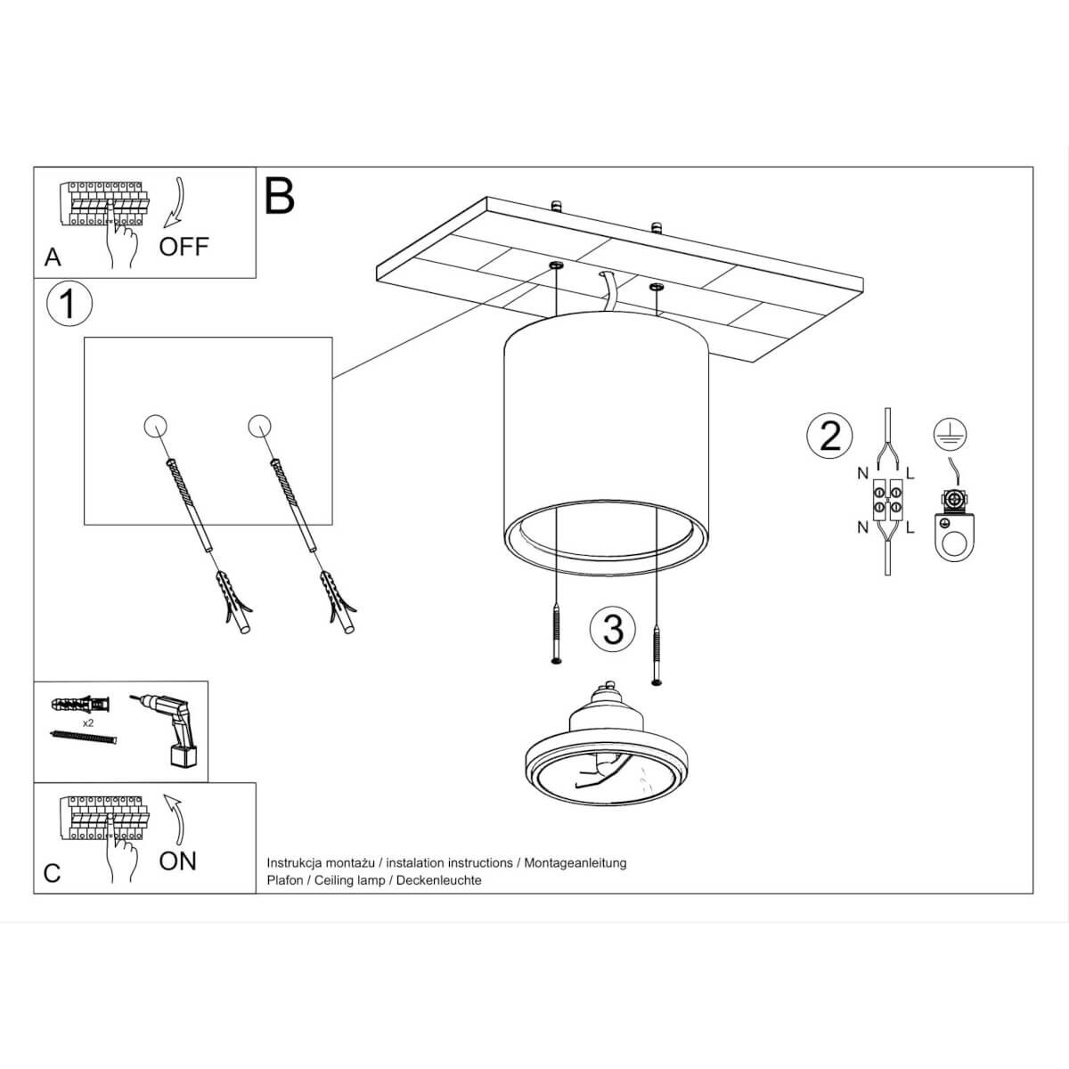Plafon ceramiczny KALU