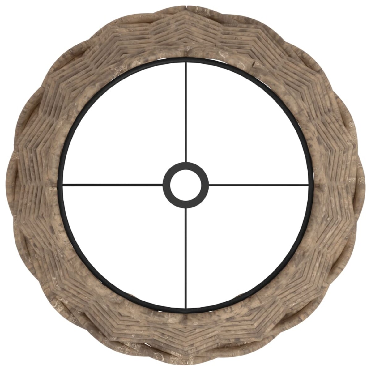 vidaXL Klosz do lampy, brązowy, Ø20x15 cm, wiklina