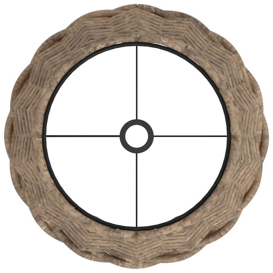 vidaXL Klosz do lampy, brązowy, Ø20x15 cm, wiklina