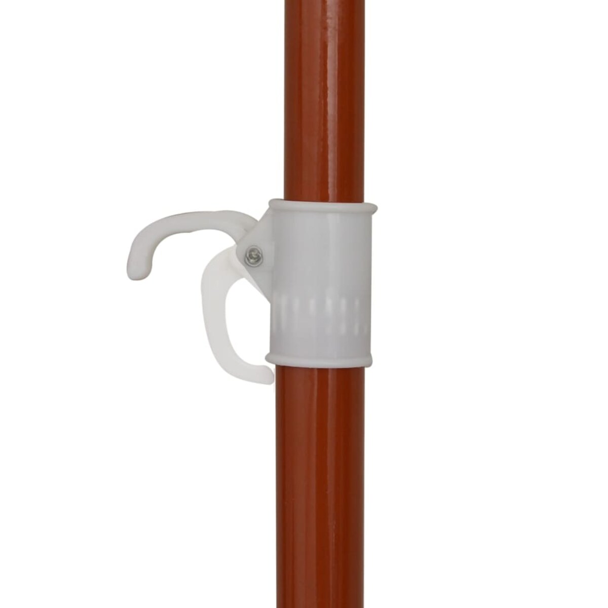 vidaXL Parasol ogrodowy na stalowym słupku, 240 cm, piaskowy