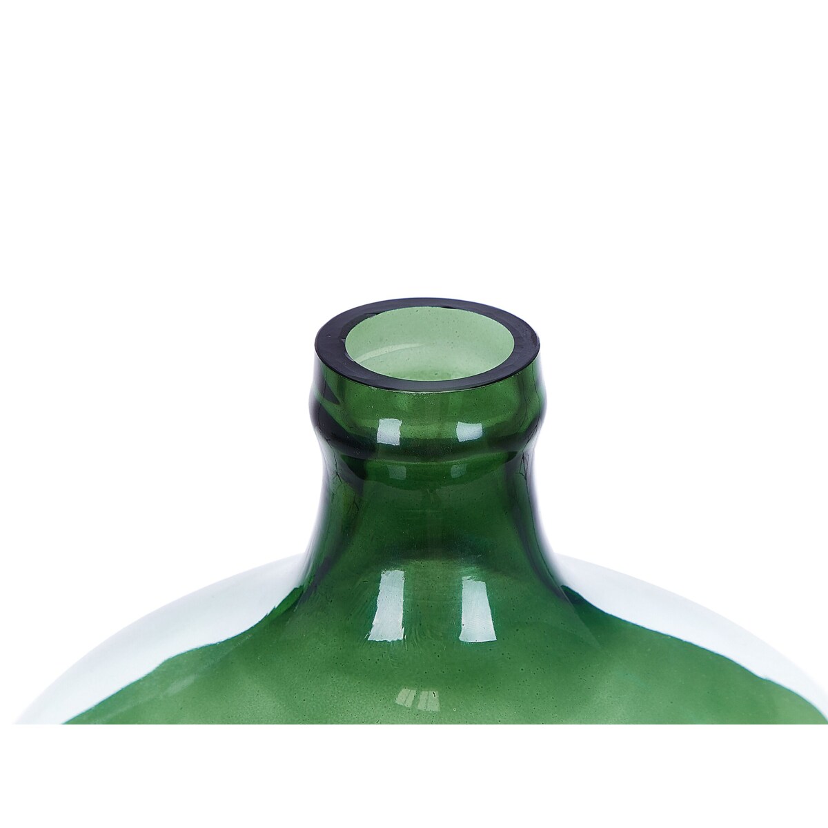 Wazon na kwiaty szklany 39 cm zielony ROTI