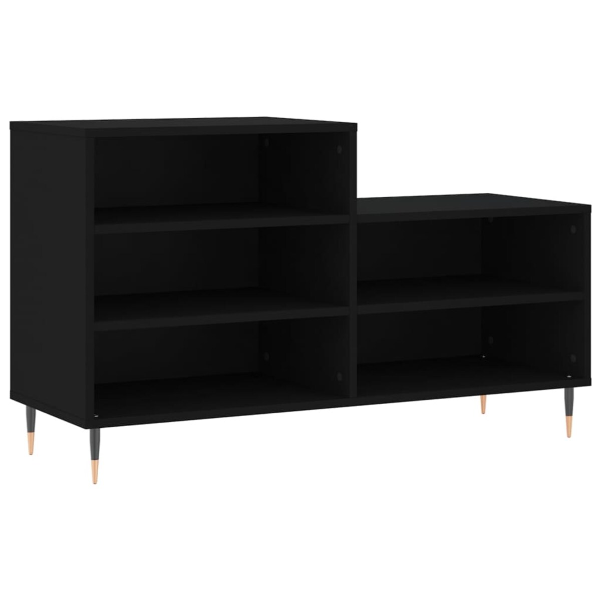 vidaXL Szafka na buty, czarna, 102x36x60 cm, materiał drewnopochodny