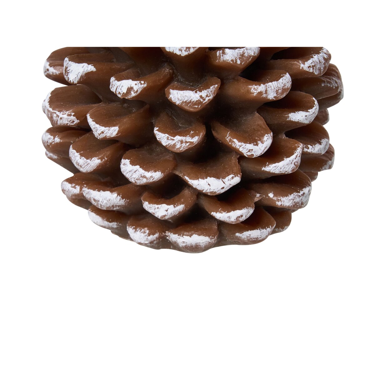 Zestaw 4 świec LED IVRESSE Szyszka 15/12 cm Brązowy