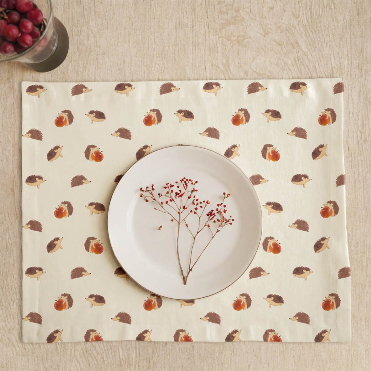 Podkładki świąteczne - Jeżyki