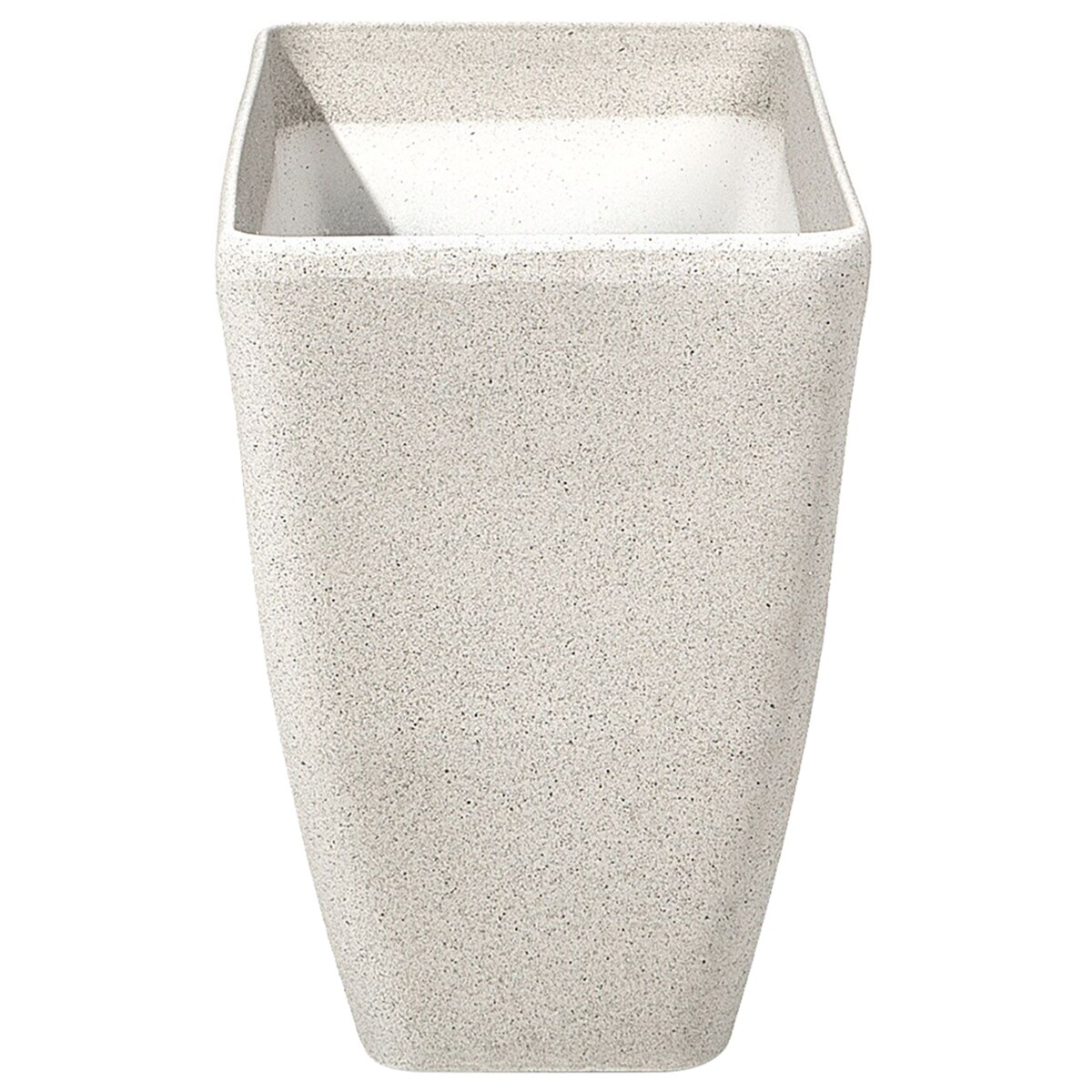 Zestaw 2 doniczek BARIS Kamień 74 cm Beżowy