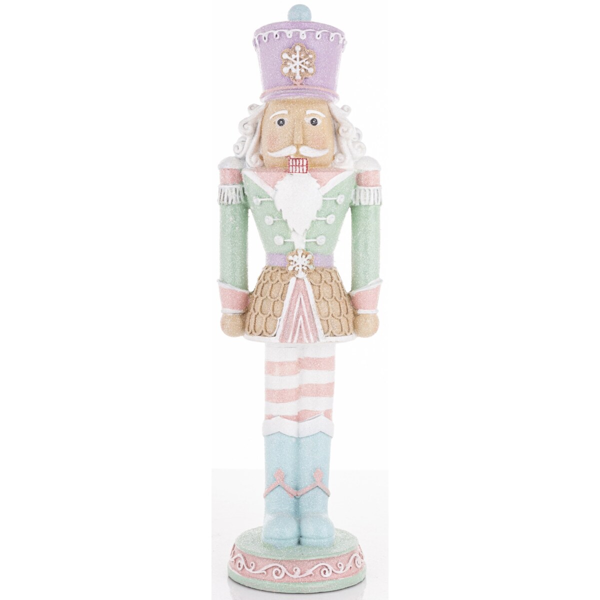 Figurka - Dziadek do orzechów 36x10x9 cm MUFINKOWY