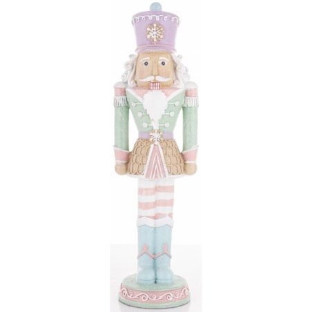 Figurka - Dziadek do orzechów 36x10x9 cm MUFINKOWY