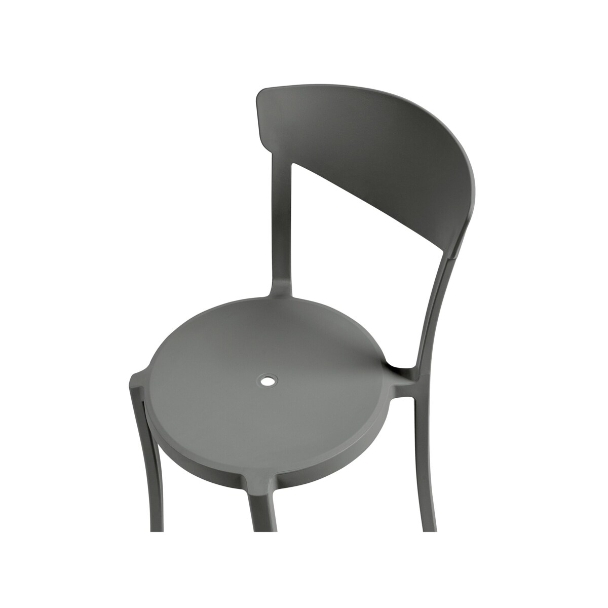 Zestaw 8 krzeseł do jadalni ciemnoszary VIESTE