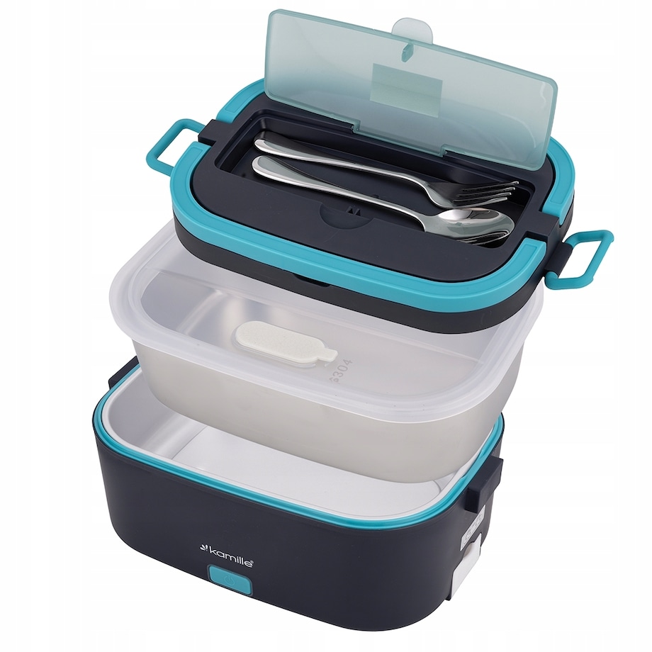 Elektryczny lunch box samochodowy DO AUTA 1.5L + torba termiczna KAMILLE