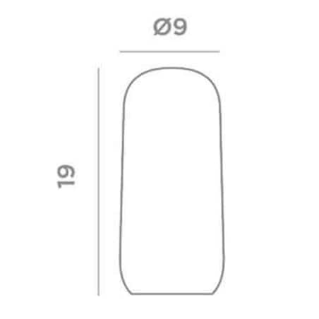Tarasowa lampka stołowa z magnesem Candy LUMCND019BXWLNW King Home IP54 biała