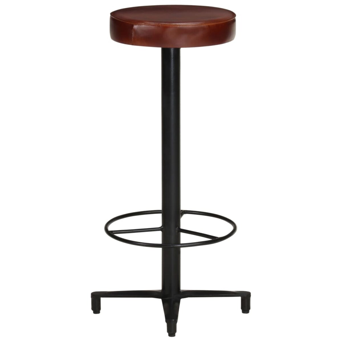 vidaXL Stołki barowe, 2 szt., 76 cm, skóra naturalna