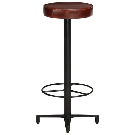 vidaXL Stołki barowe, 2 szt., 76 cm, skóra naturalna