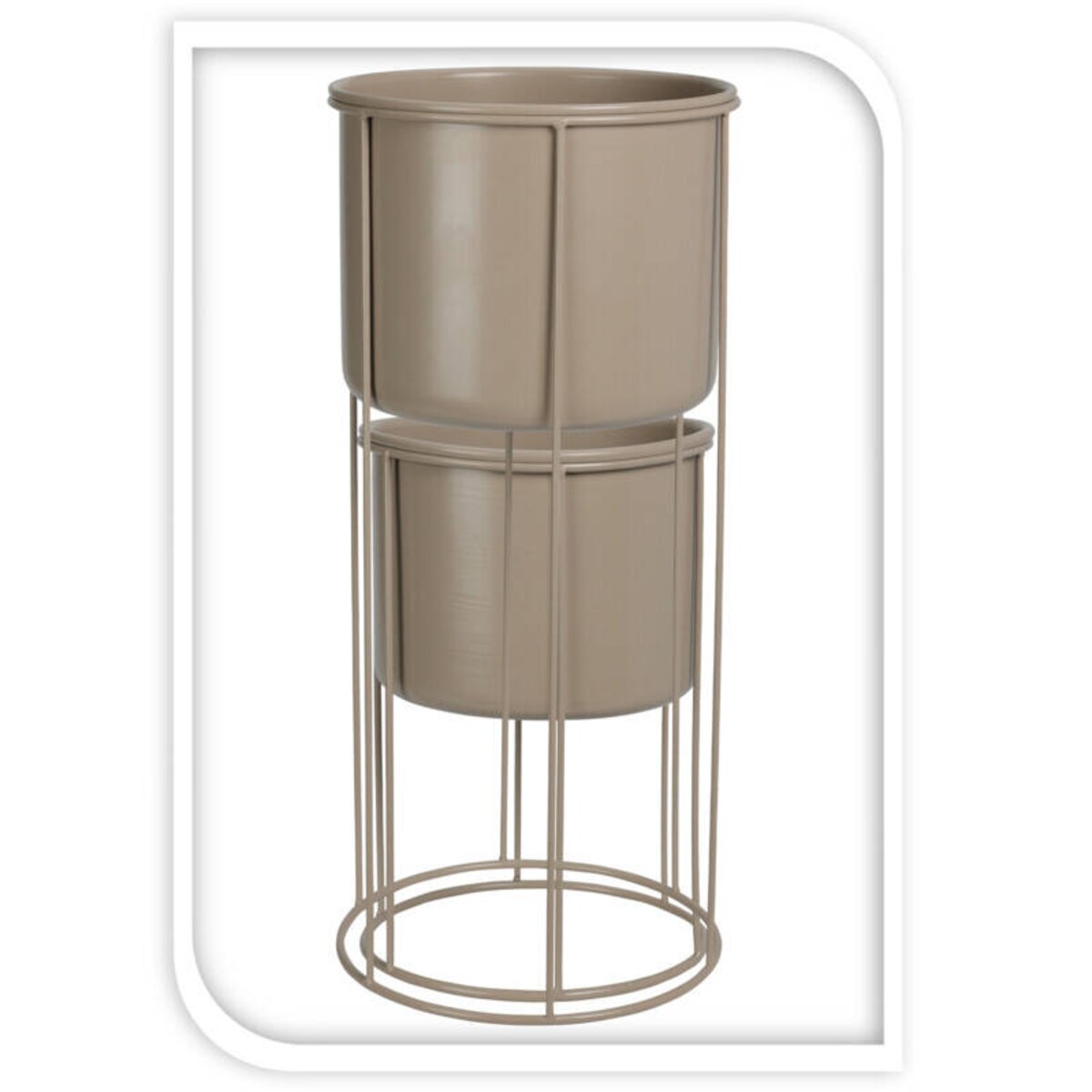 Doniczki na nóżkach metalowych, 2 sztuki