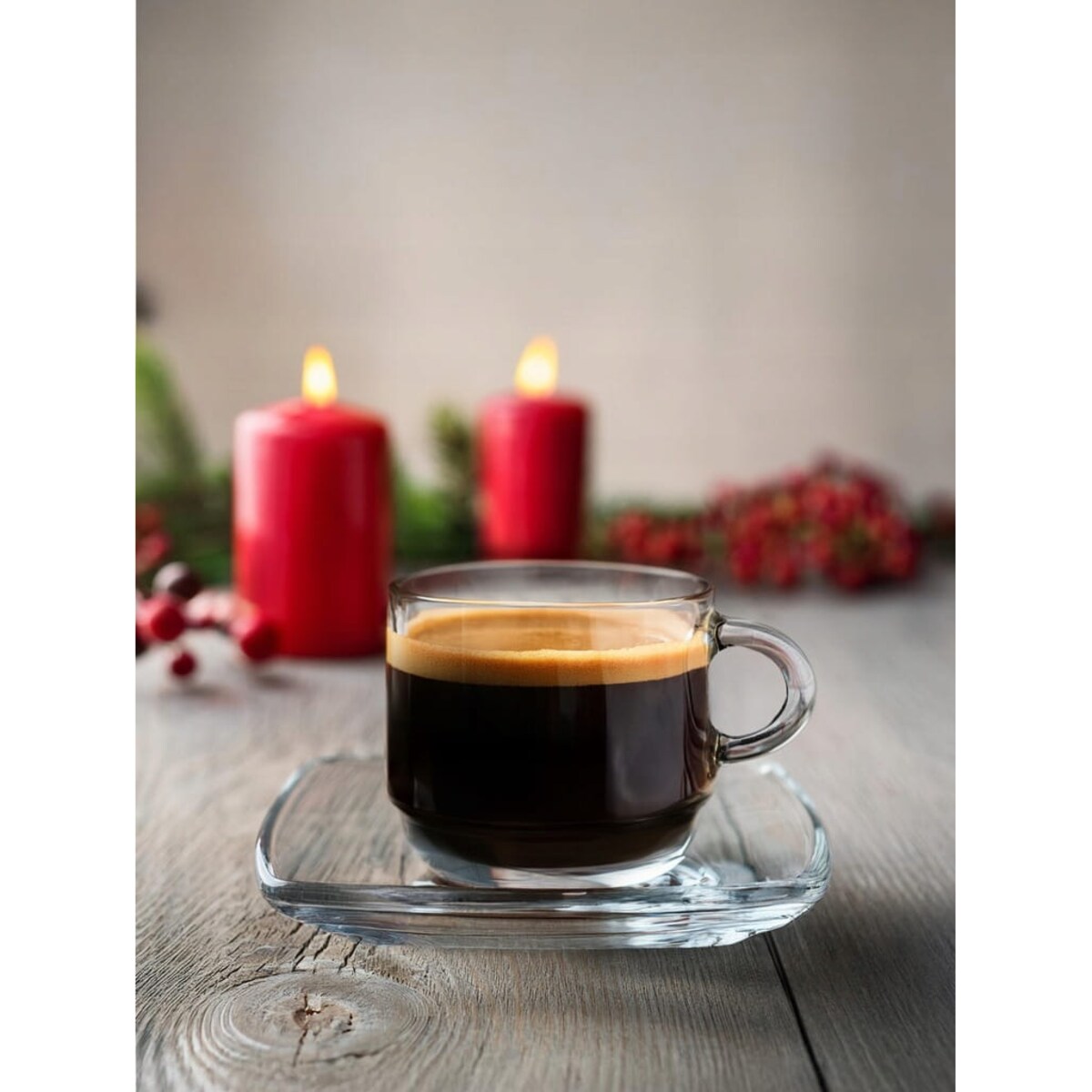 Filiżanka do espresso 70ml + spodek komplet 6szt od GLASMARK