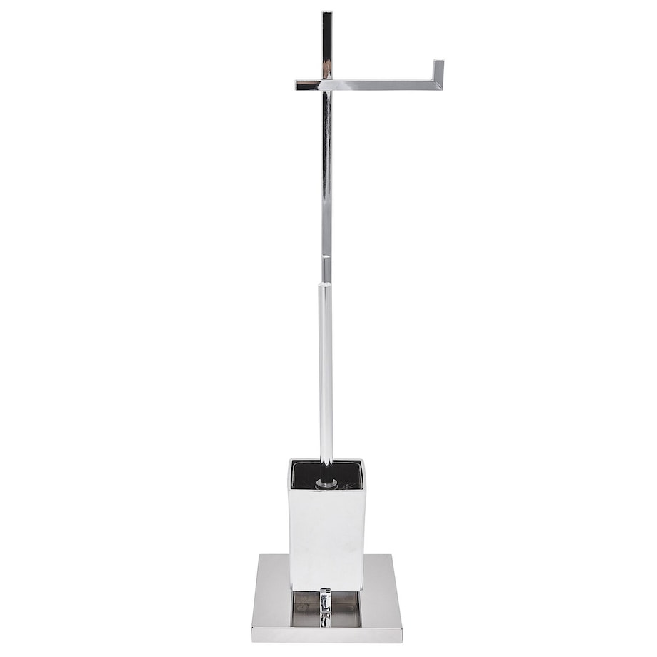 Stojak na papier toaletowy ze szczotką ULAPES Metal Srebrny