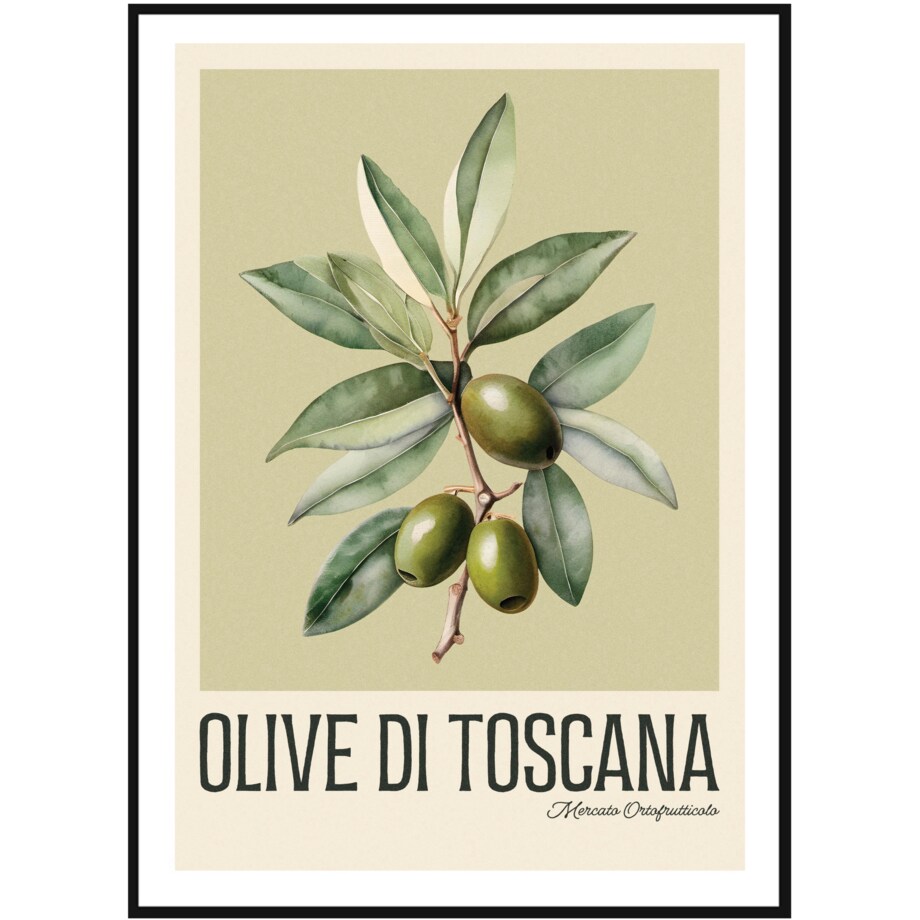 Poster Story, Plakat, Obraz - Toskańskie Oliwki, wymiary 30 x 42 cm
