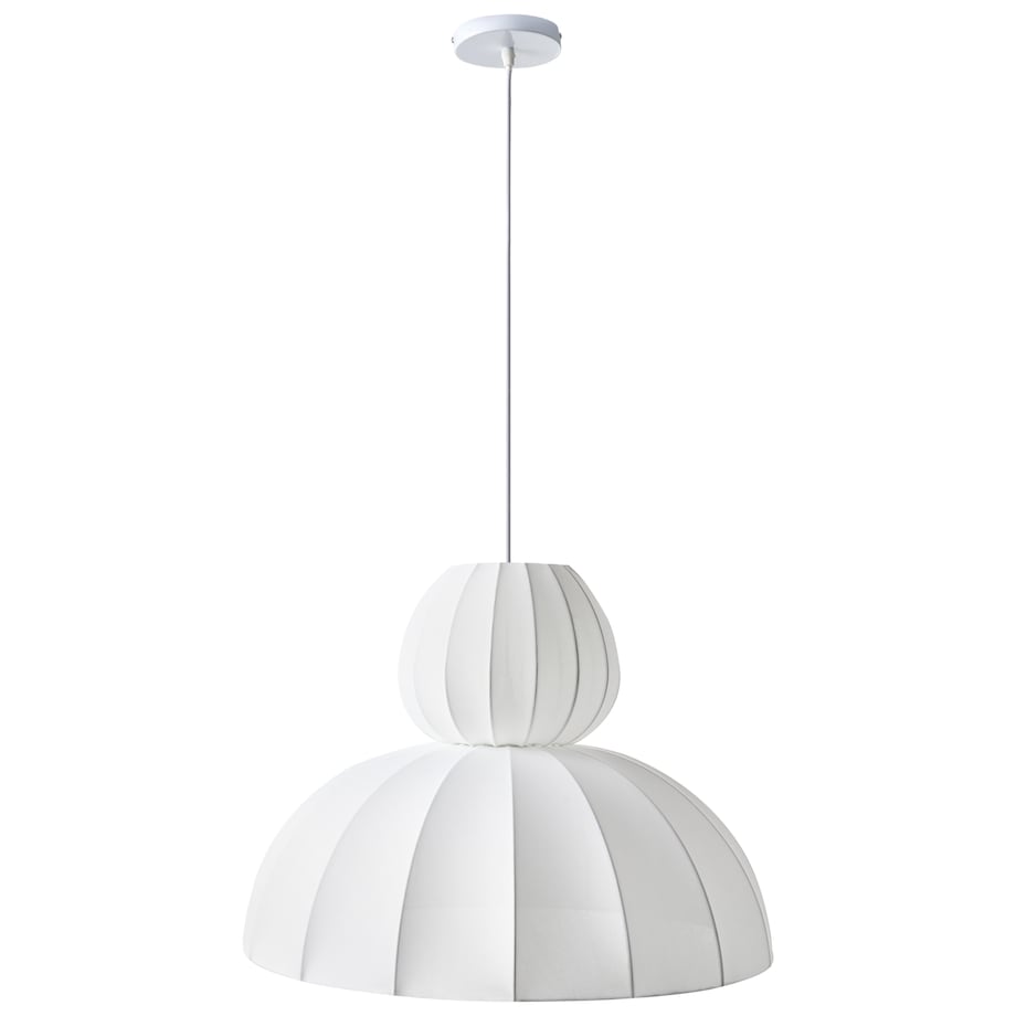 Lampa wisząca GOELETTE Jedwab syntetyczny Biały