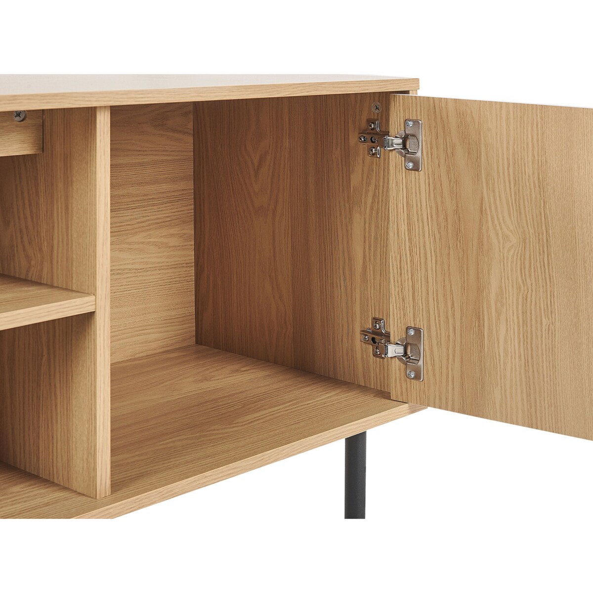 Szafka RTV jasne drewno z białym PALMER