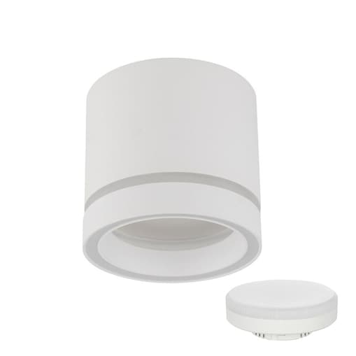 Oprawa natynkowa spot JET WHITE 4334 TK Lighting biała GX53 LED 10W w komplecie minimalistyczna do wnętrz