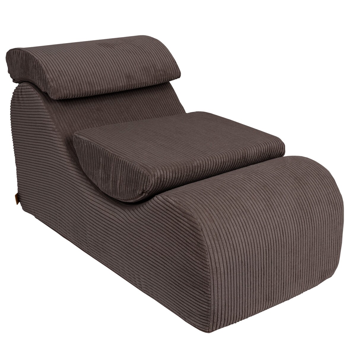 Leżak Falisty z Pianki dla Dzieci - Sofa do Pokoju Dziecięcego, Aesthetic, Brąz