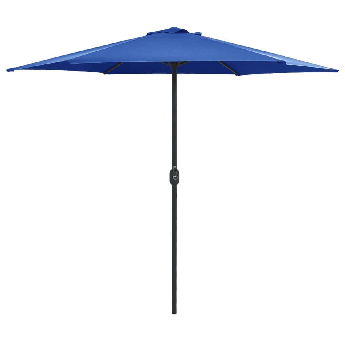 vidaXL Parasol ogrodowy na aluminiowym słupku, 270x246 cm, niebieski