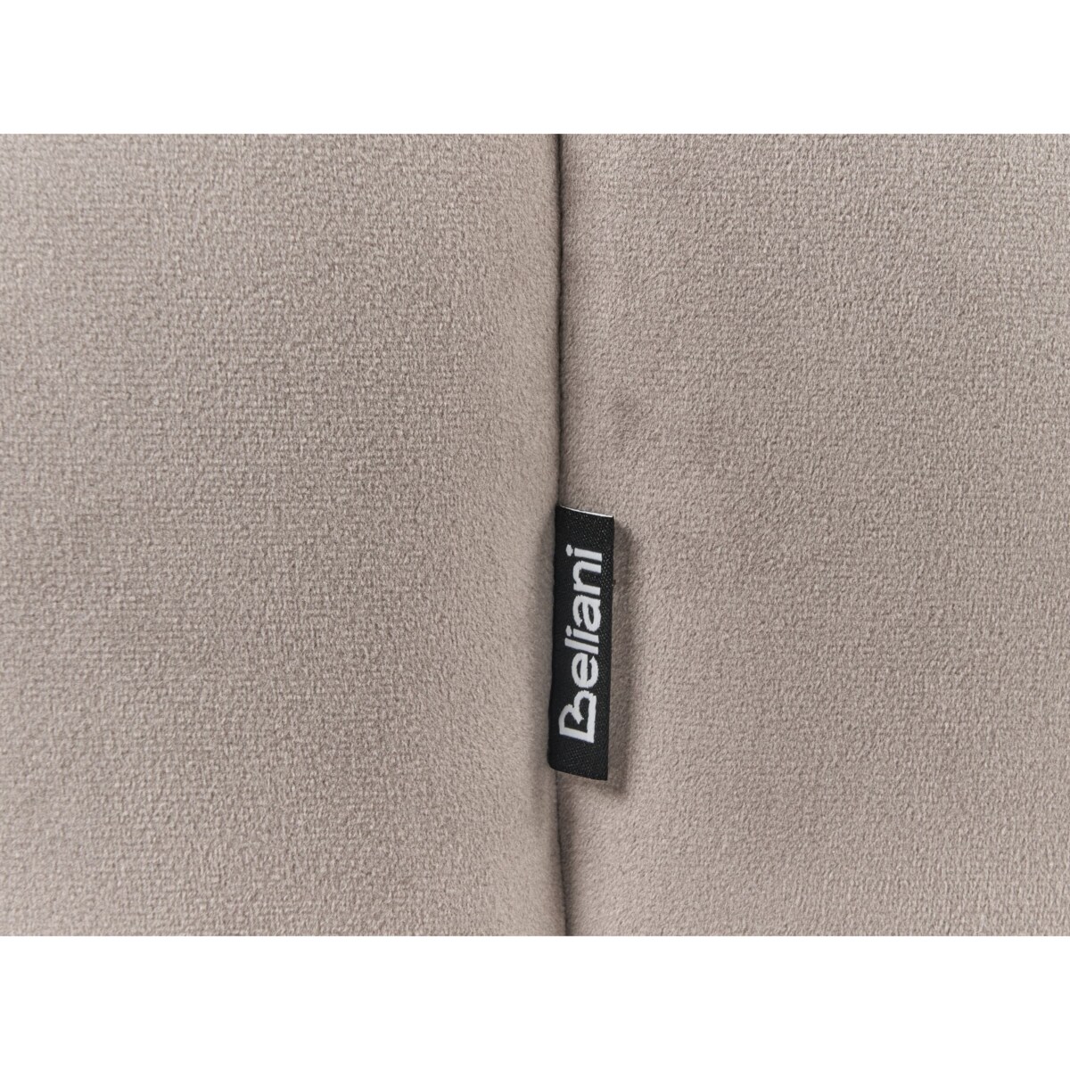 Puf welurowy 39 x 34 cm beżowoszary TAPPEN