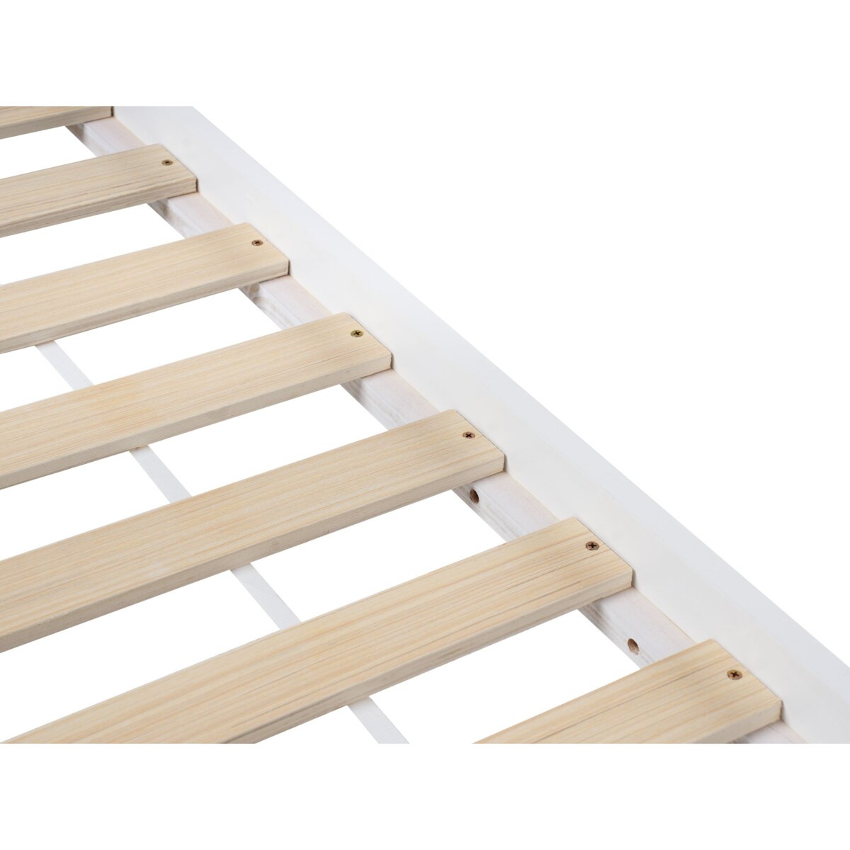 Łóżko dziecięce tipi drewniane 90 x 200 cm białe DEVAY