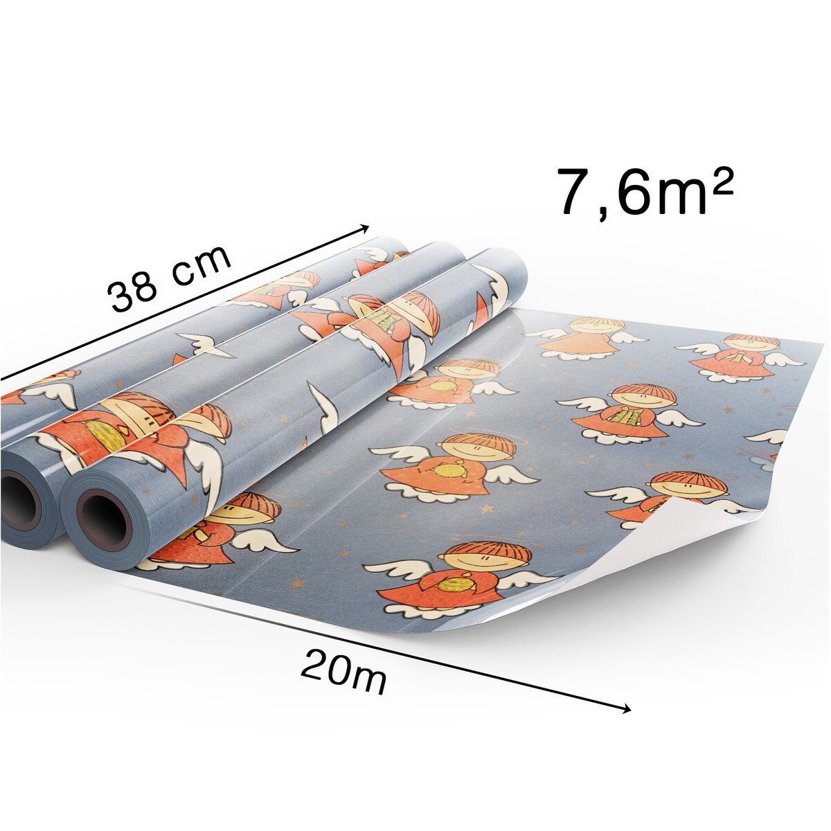 Papier Prezentowy Do Pakowania Prezentów 20 m MEGAROLKA Świąteczny Do Paczek Boże Narodzenie Ozdobny