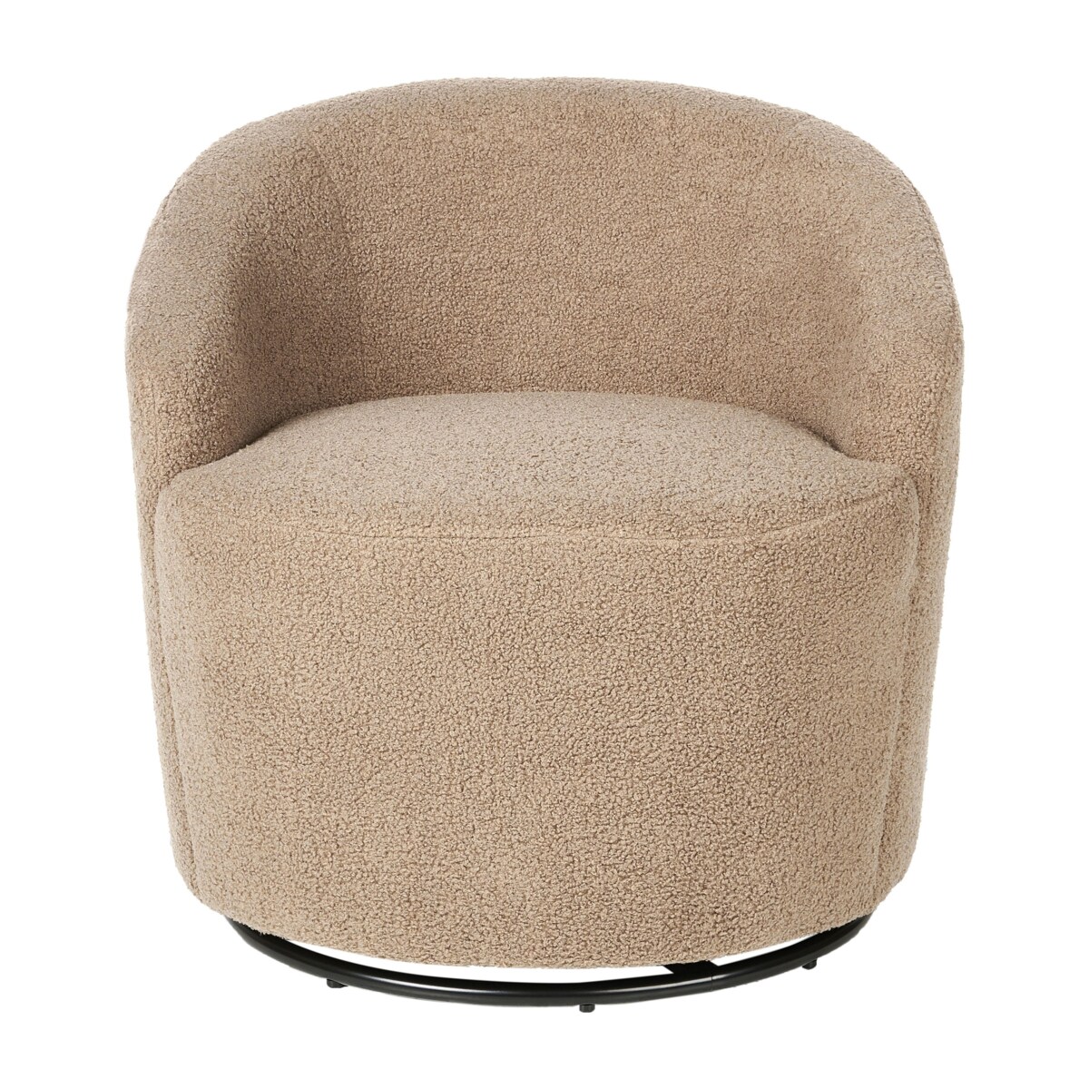 Fotel DAVIK Boucle Beżowoszary