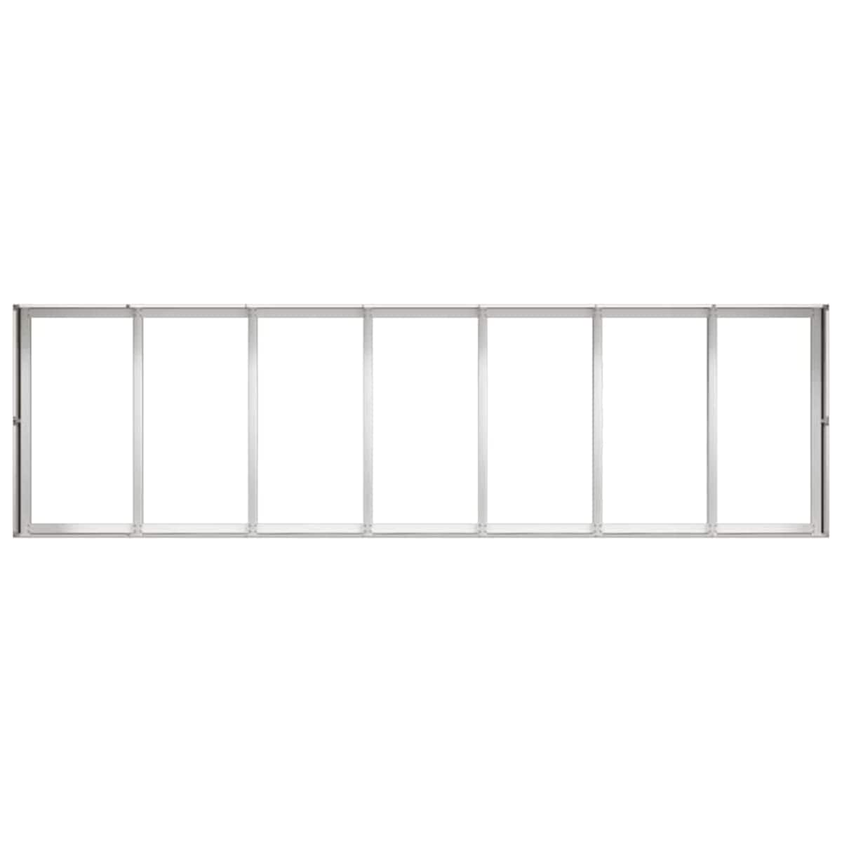 vidaXL Doniczka 280x80x40 cm Stal nierdzewna