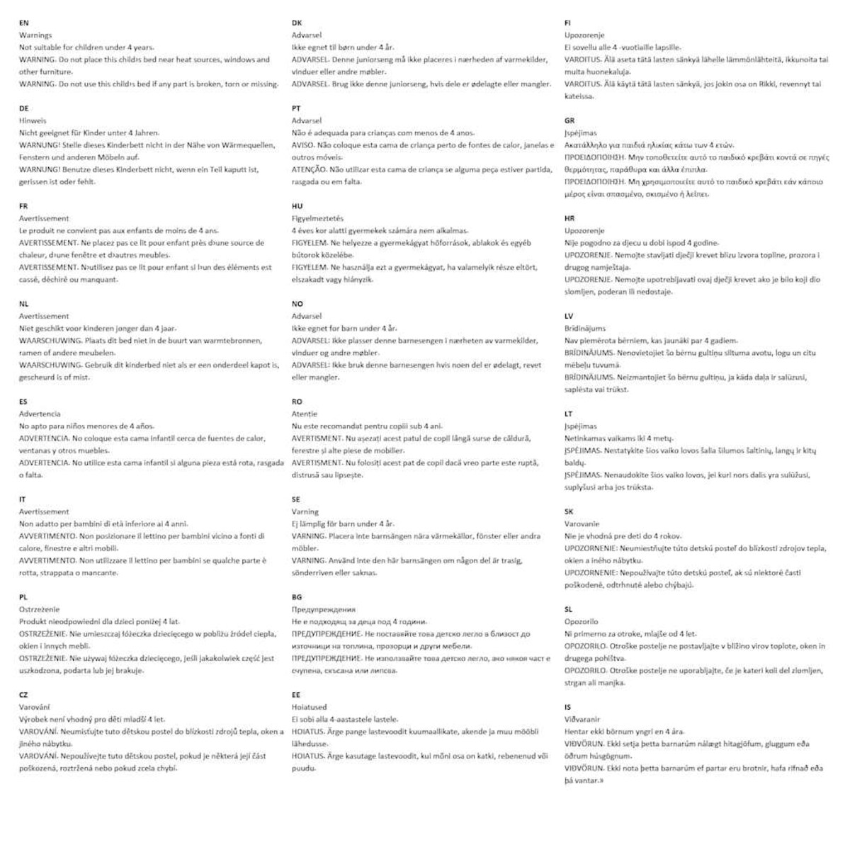 vidaXL Rama łóżka dziecięcego, szara, lite drewno sosnowe, 90 x 200 cm