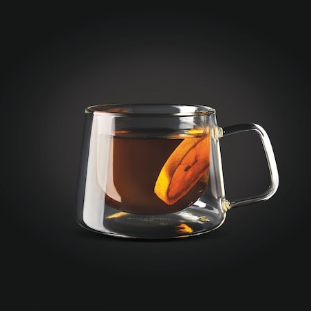 SZKLANKI Z PODWÓJNE ŚCIANKI 2x 300 ml na cappucino herbatę prezent mamy box