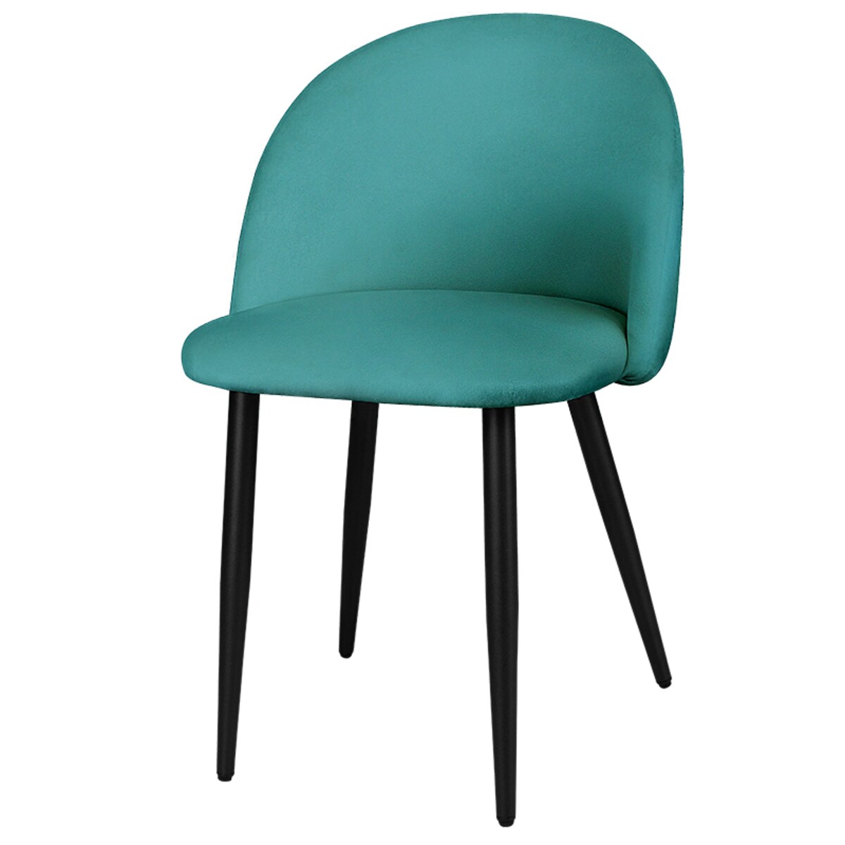 Krzesło tapicerowane do salonu jadalni welurowe zielone velvet