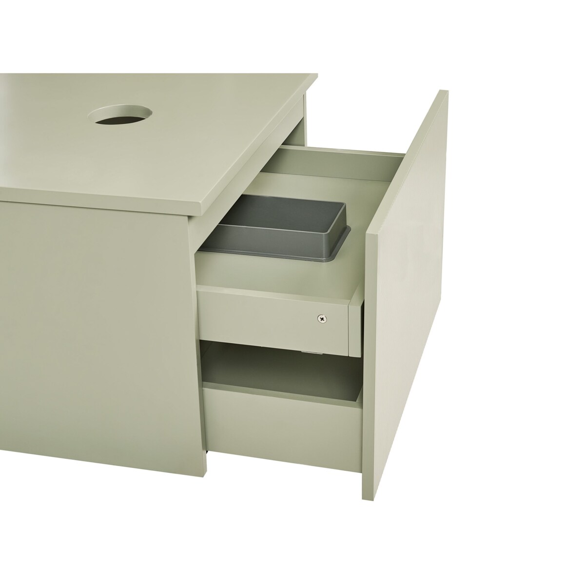 Szafka łazienkowa wisząca 60 x 52 cm zielona ALZIRA