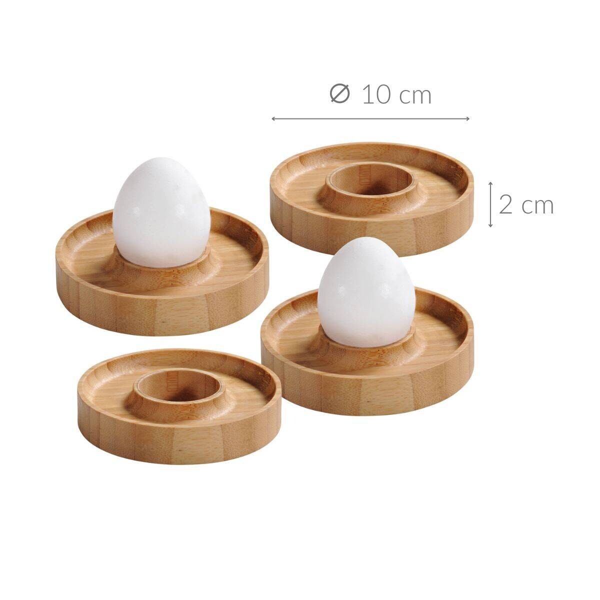 Podstawki do jajek 4 sztuki, Ø 10 cm, KESPER
