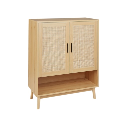 Szafka na buty PEROTE Rattan Jasnobrązowy