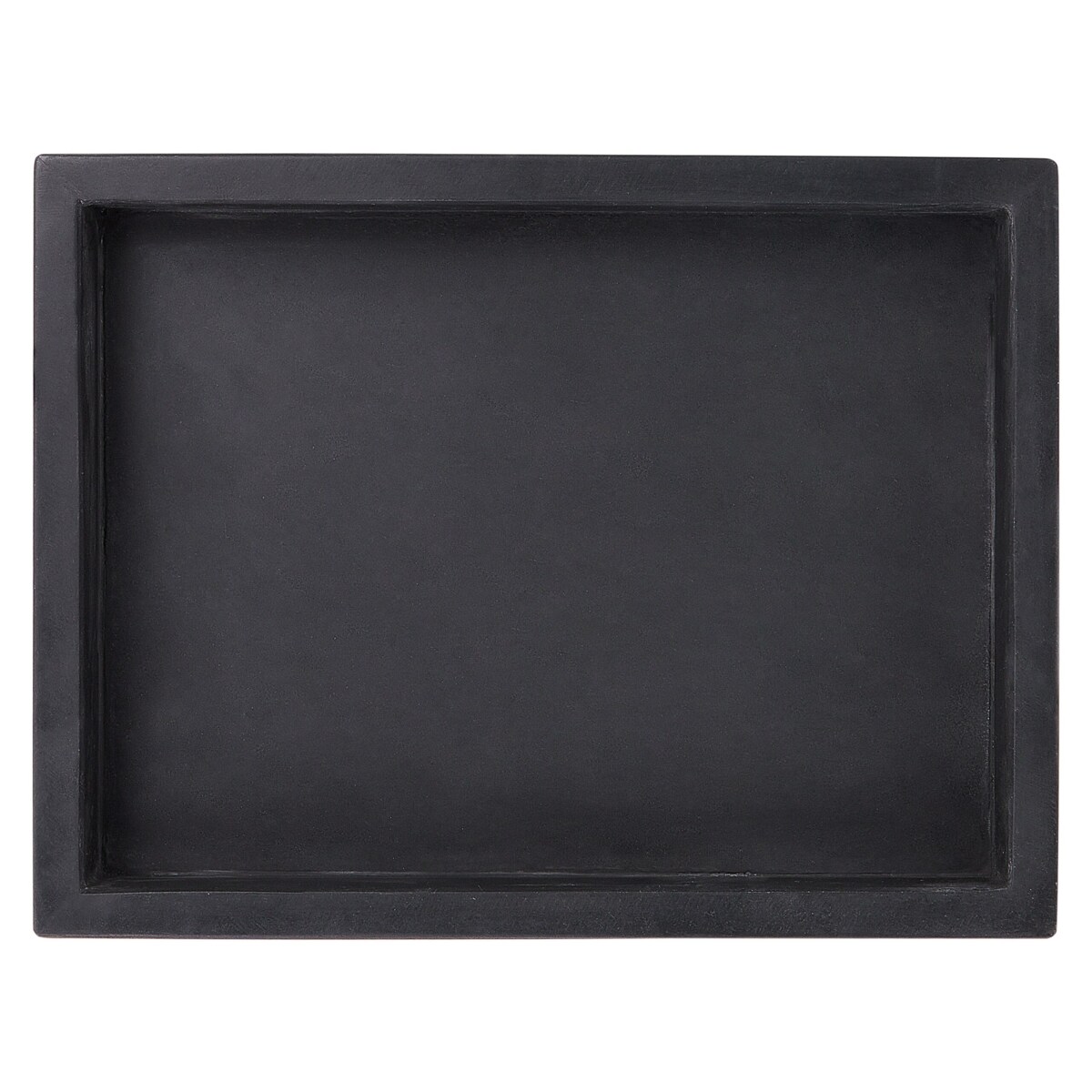 Taca dekoracyjna marmurowa prostokątna czarna RHODES