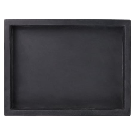 Taca dekoracyjna marmurowa prostokątna czarna RHODES