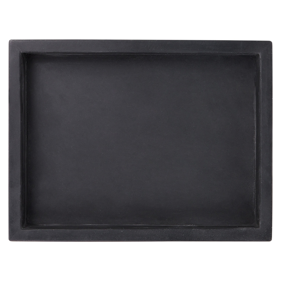 Taca dekoracyjna marmurowa prostokątna czarna RHODES
