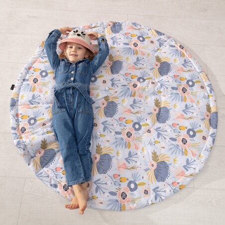 Mata okrągła, bordowy, 130cm, Posh Velvet