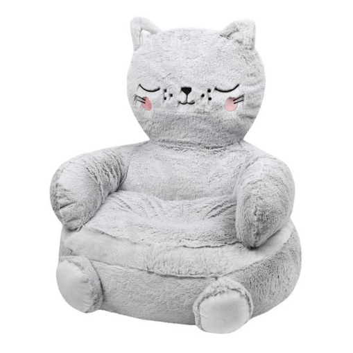 Puf do pokoju dziecięcego w kształcie kota, 45 x 45 cm
