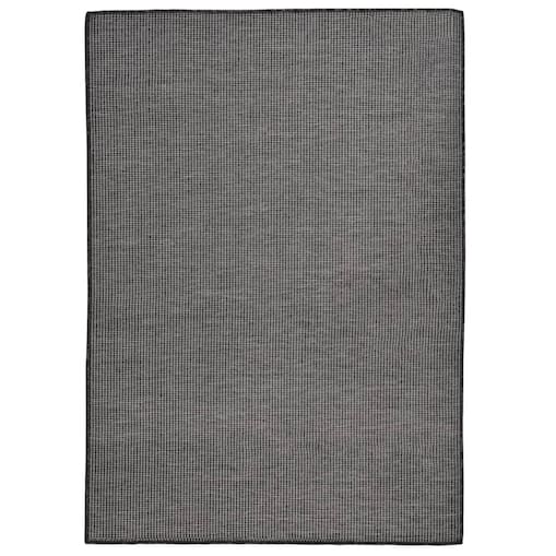 vidaXL Dywan zewnętrzny o płaskim splocie, 140x200 cm, szary
